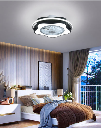 Smart Ceiling Fan Lamp Voice Control For Living Room Applicable To Bedroom