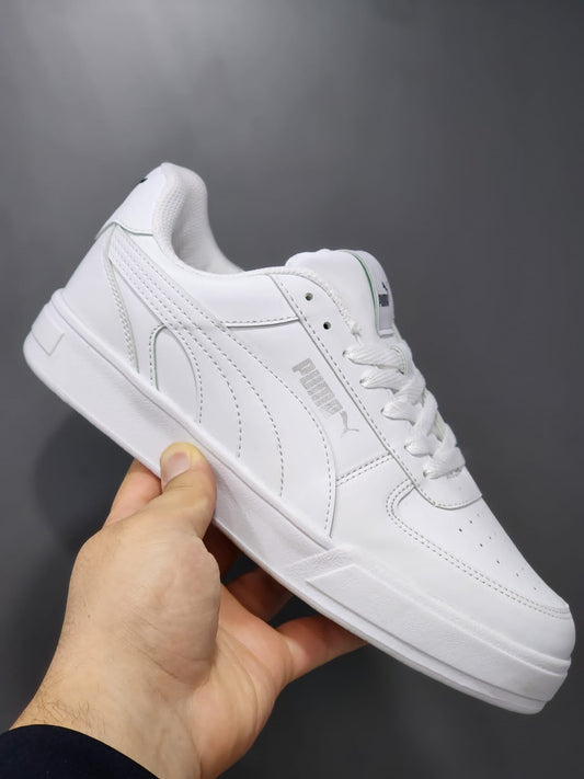 White Colour Imported Quality Puma Lace Up Sneakers For Mens and Womens