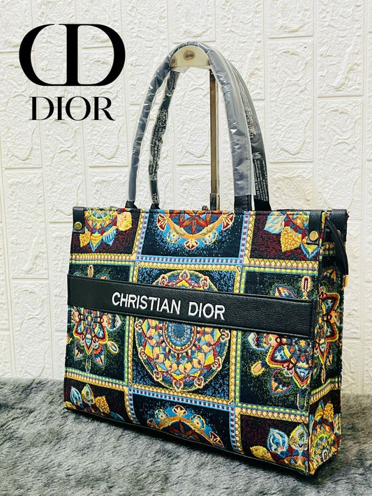 Mandala Design Christian Dior Luxury Brand Handbag For Women
